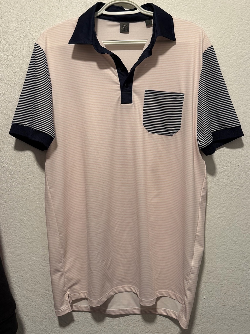 G/FORE Striped Performance Pocket Polo Small